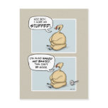 Nervous Turkey postcard