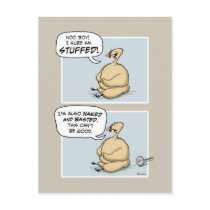 Nervous Turkey postcard