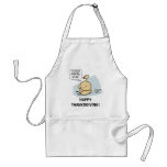 Nervous turkey Thanksgiving apron
