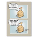 Nervous Turkey Thanksgiving Card