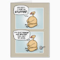 Nervous Turkey Thanksgiving Card
