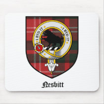 Nesbitt Clan Crest Badge Tartan mousepads by clan_badges Nesbitt Clan Crest Badge Tartan mousepads