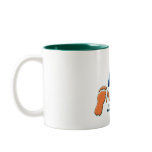NESRA Two-Tone Ceramic Coffee Mug - White/Green