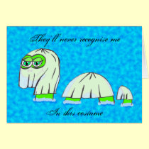 Nessie's Diguise - Halloween cards