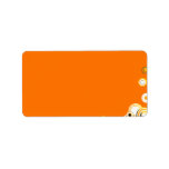 Nested circles in vibrant colors personalized address labels
