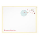 Nesting Bird Family *01 Baby Shower Thank You Card Personalized Invitation