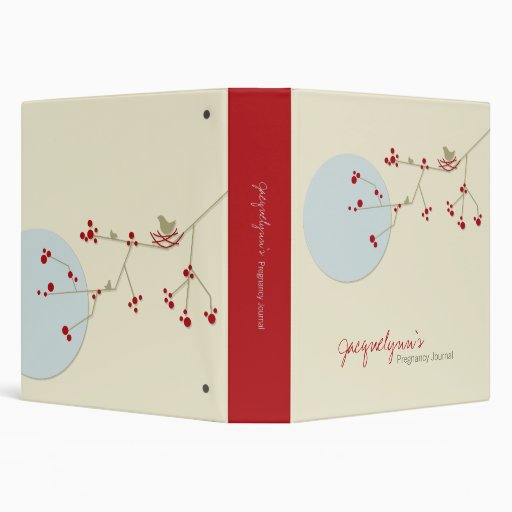 Nesting Bird + Family *01 Pregnancy Journal Binder