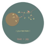 Nesting Bird + Family | *02 | Sticker stickers