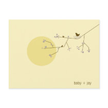 Nesting Bird + Family | *04 | Baby Shower Postcard
