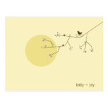 Nesting Bird + Family | *04 | Baby Shower Postcard