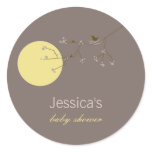 Nesting Bird + Family | *04 | Baby Shower Sticker stickers