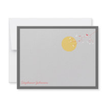 Nesting Bird Family *05 Baby Shower Thank You Card Custom Announcement