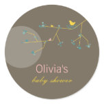 Nesting Bird + Family | *06 | Baby Shower Sticker stickers