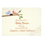 Nesting Birds - Baby Shower Invitation