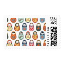Nesting doll print postage