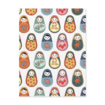 Nesting doll print postcards