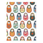 Nesting doll print postcards Nesting doll print postcards