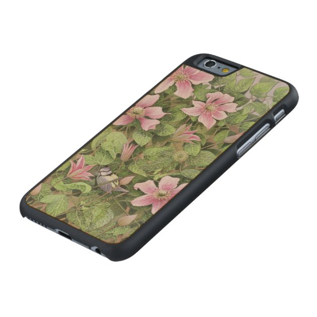 Nesting in Clematis Carved® Maple iPhone 6 Slim Case-5