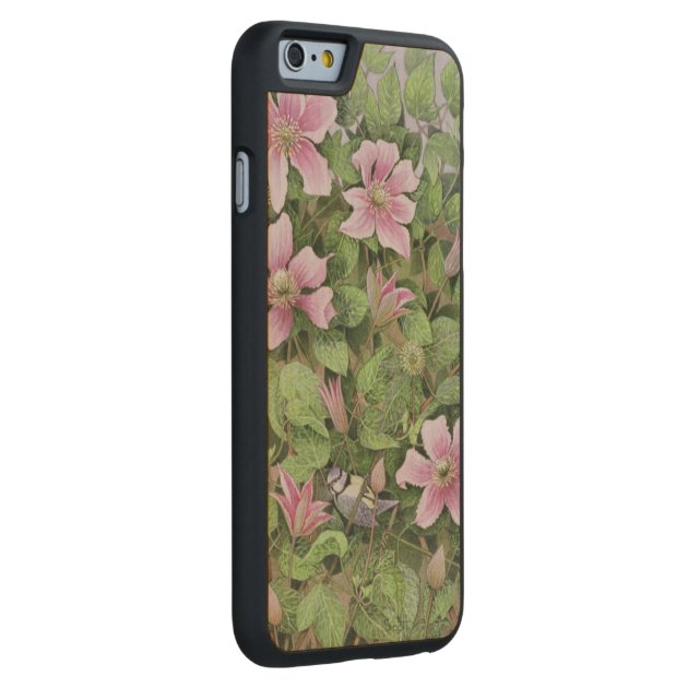 Nesting in Clematis Carved® Maple iPhone 6 Slim Case-2