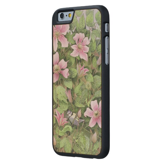 Nesting in Clematis Carved® Maple iPhone 6 Slim Case