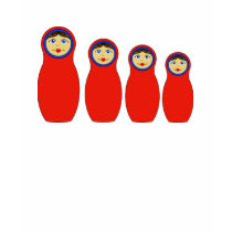 Nesting Peg Dolls t-shirts