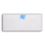 Net background with light blue envelope