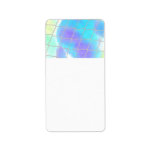 Net background with light blue custom address labels