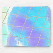 Net background with light blue mousepad