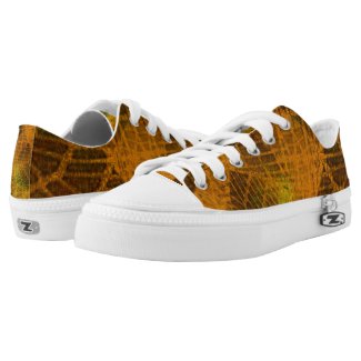 Net texture (design for collectible stickers) printed shoes