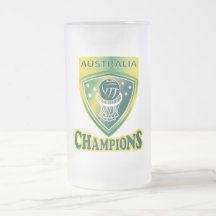 netball ball hoop champions australia coffee mug