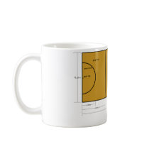 Netball Court Mug by cooldudeproducts Netball Court Mug