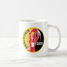Netball Singapore 2011 player passing ball Coffee Mug