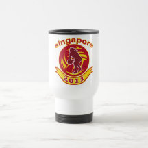 Netball singapore 2011 player passing ball coffee mug