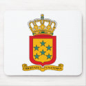 Netherland Antilles Coat of Arms Mousepad by FlagTshirts Netherland Antilles Coat of Arms Mousepad