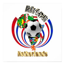 Netherlands Africa Oranje Soccer Ball Gifts posters