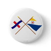Netherlands Antilles and Bonaire Crossed Flags Pins
