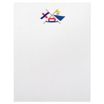Netherlands Antilles and Bonaire Crossed Flags letterhead by Vexillophile Netherlands Antilles and Bonaire Crossed Flags letterhead