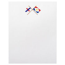 Netherlands Antilles and Saba Crossed Flags letterhead by Vexillophile Netherlands Antilles and Saba Crossed Flags letterhead