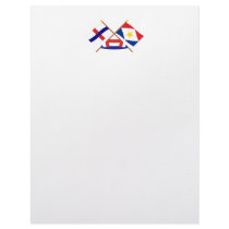 Netherlands Antilles and Saba Crossed Flags letterhead by Vexillophile Netherlands Antilles and Saba Crossed Flags letterhead