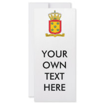 Netherlands Antilles Coat of Arms Personalized Rack Card