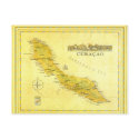 Netherlands Antilles, Curacao Map (Paper) postcards by Julieew Netherlands Antilles, Curacao Map (Paper) postcards