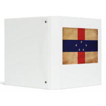 Netherlands Antilles Flag Vinyl Binders