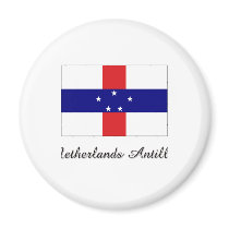 Netherlands Antilles Flag Design magnets