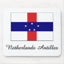 Netherlands Antilles Flag Design mousepads