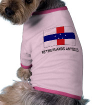 Netherlands Antilles Flag pet clothing by flagshirt Netherlands Antilles Flag pet clothing