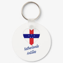 Netherlands Antilles Flag Heart keychains by Vexillophile Netherlands Antilles Flag Heart keychains