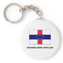 Netherlands Antilles Flag Keychain