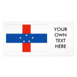 Netherlands Antilles Flag Photo Card Template
