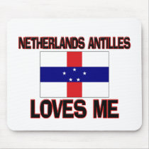 Netherlands Antilles Loves Me mousepads