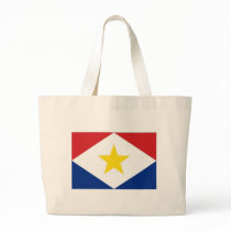Netherlands Antilles Saba Flag Canvas Bag